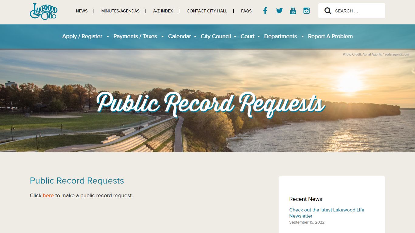 Public Record Requests « The City of Lakewood, Ohio